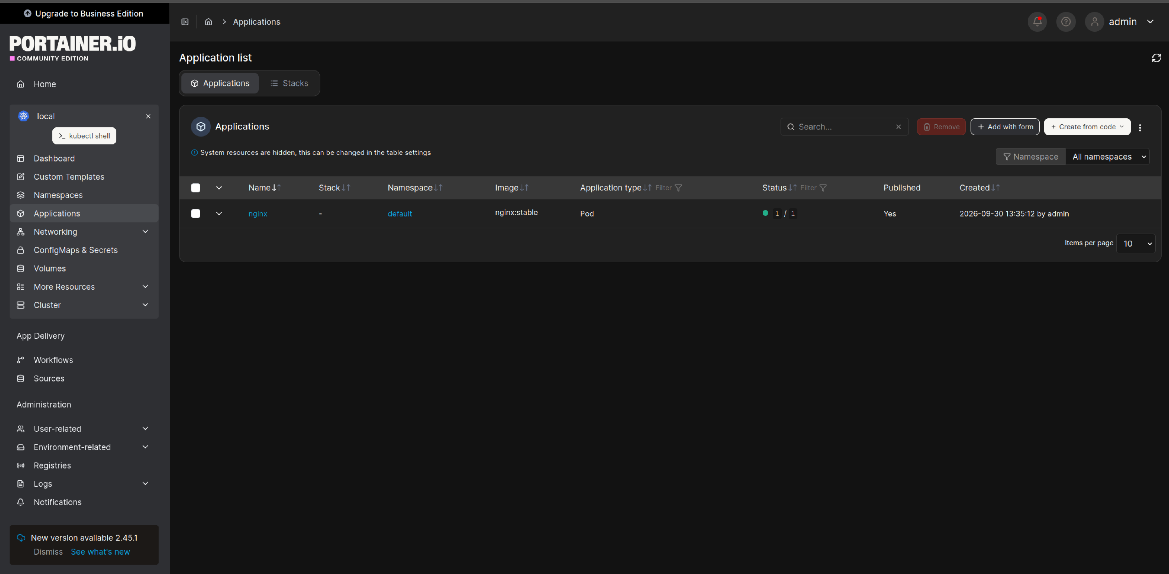 Create Application - part 3