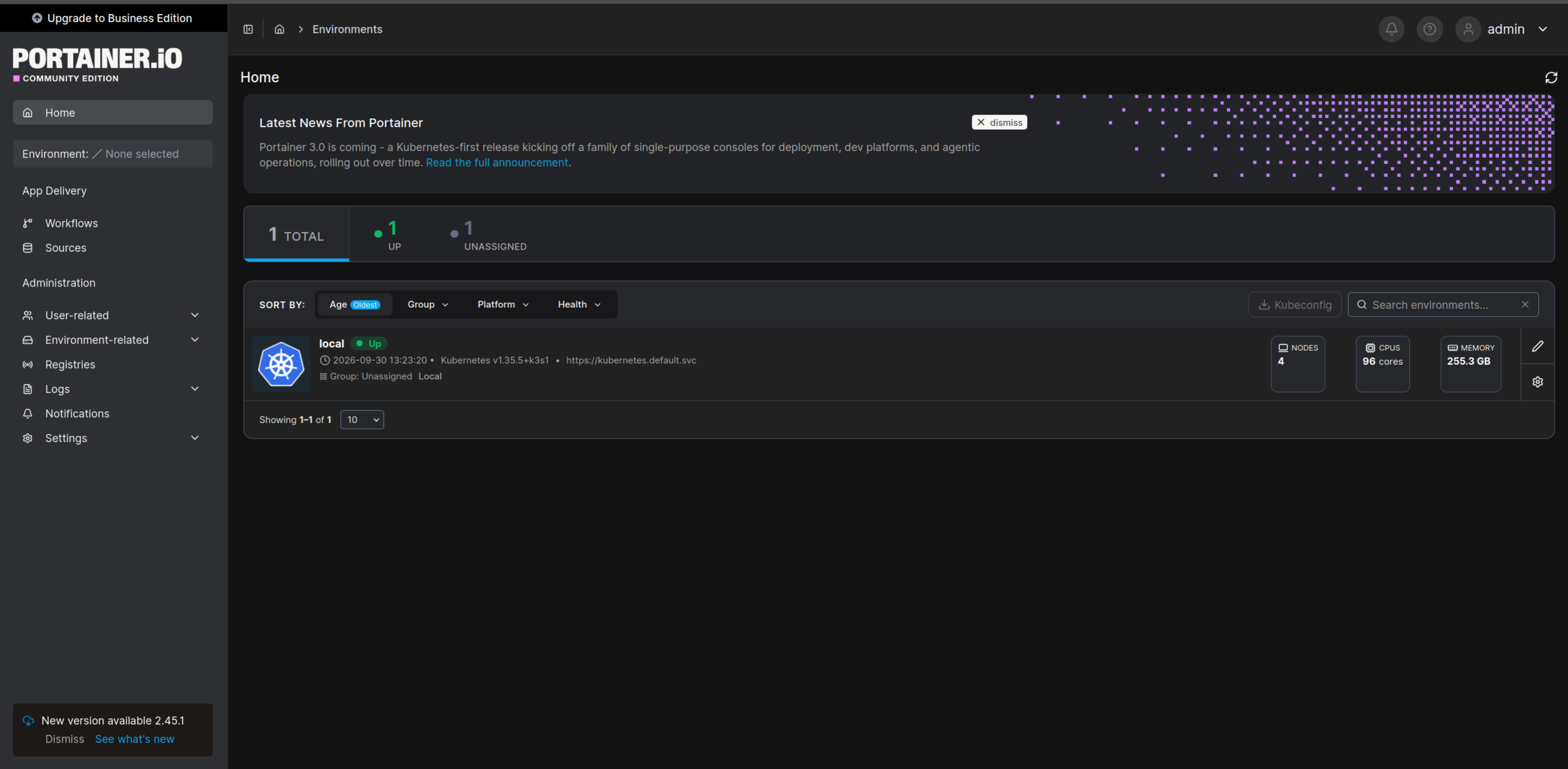Home page