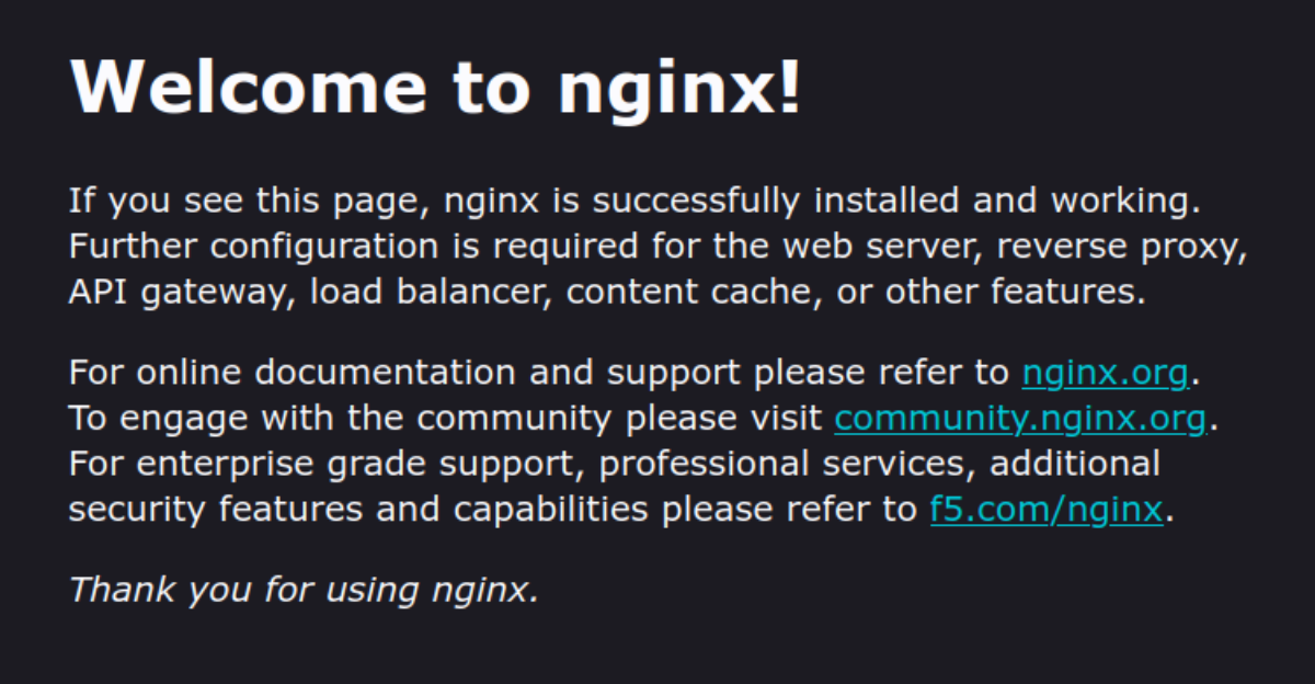 NGiNX page